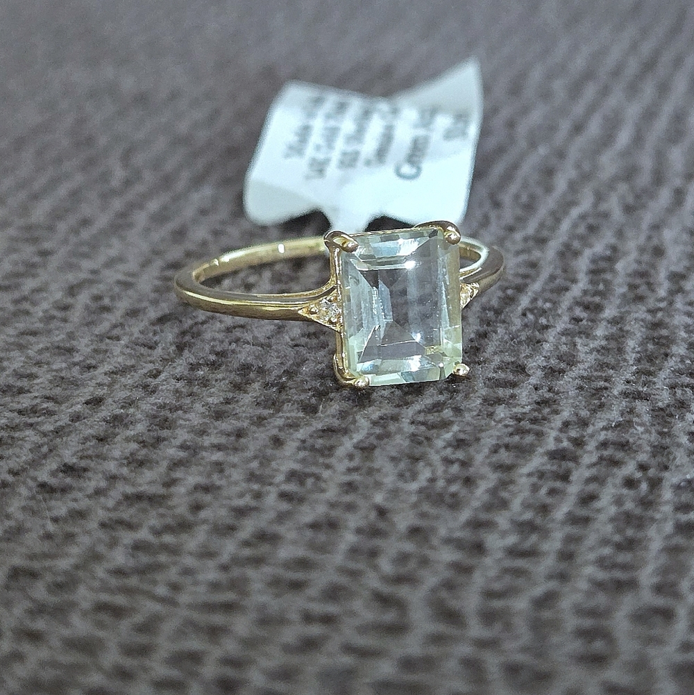 Shivam Rectangular Green💚 Amethyst Ring💍 - NWT - Picture 16 of 16